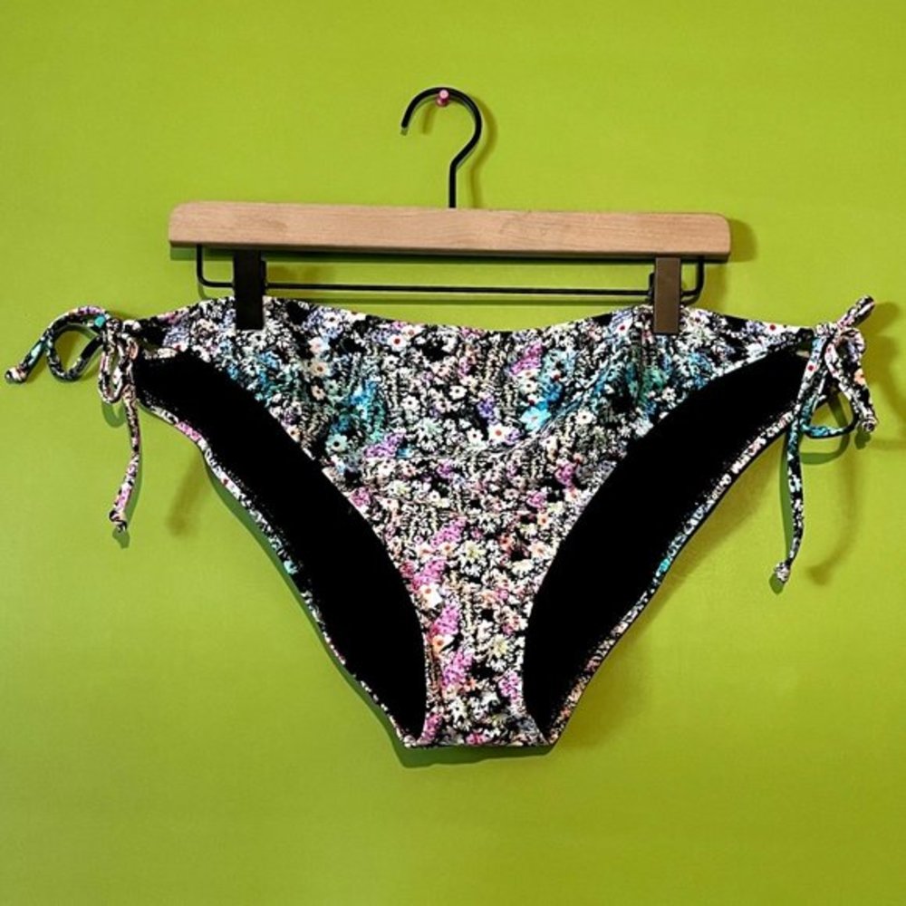 J. Crew String Bikini Bottom in Watercolor Floral 3X